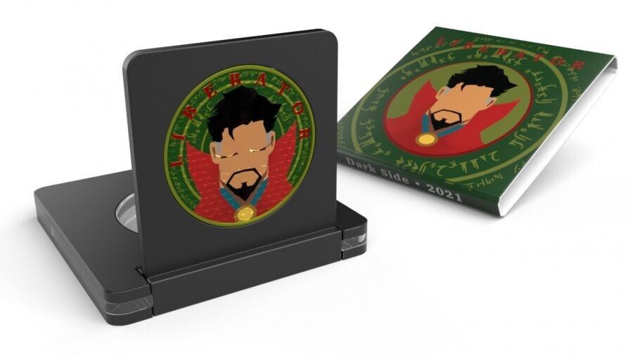 1 Oz Silver Coin 2021 Liberator Skull One Soul Superheroes - Doctor Strange-classypw.com-3