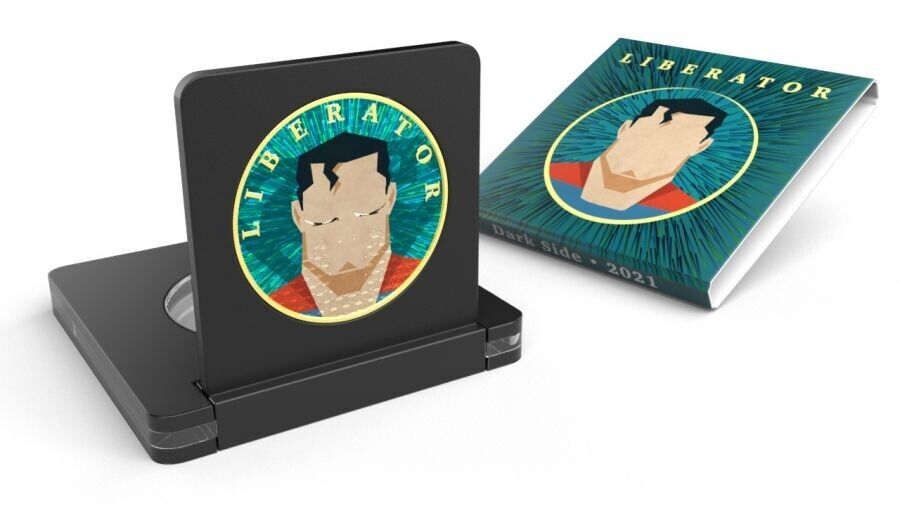 1 Oz Silver Coin 2021 Liberator Skull One Soul Superheroes - Superman-classypw.com-3