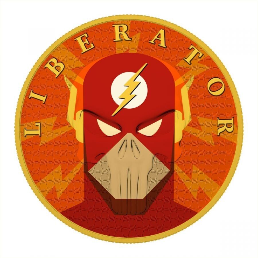 1 Oz Silver Coin 2021 Liberator Skull One Soul Superheroes - The Flash-classypw.com-1