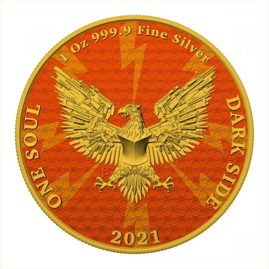 1 Oz Silver Coin 2021 Liberator Skull One Soul Superheroes - The Flash-classypw.com-2