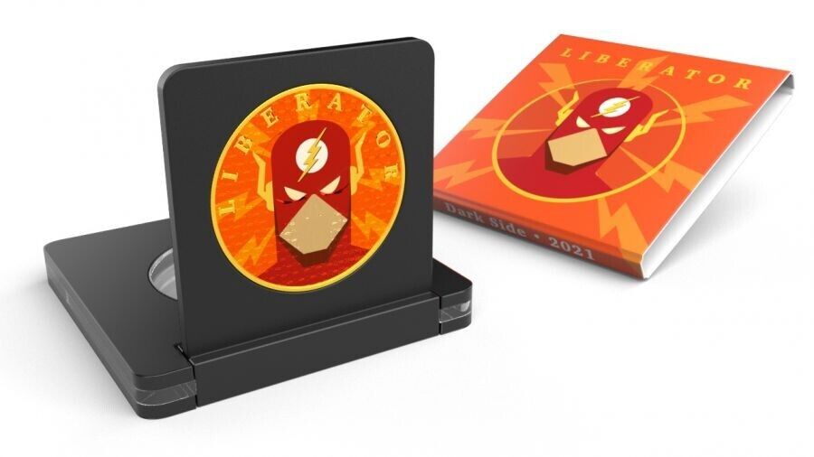 1 Oz Silver Coin 2021 Liberator Skull One Soul Superheroes - The Flash-classypw.com-3