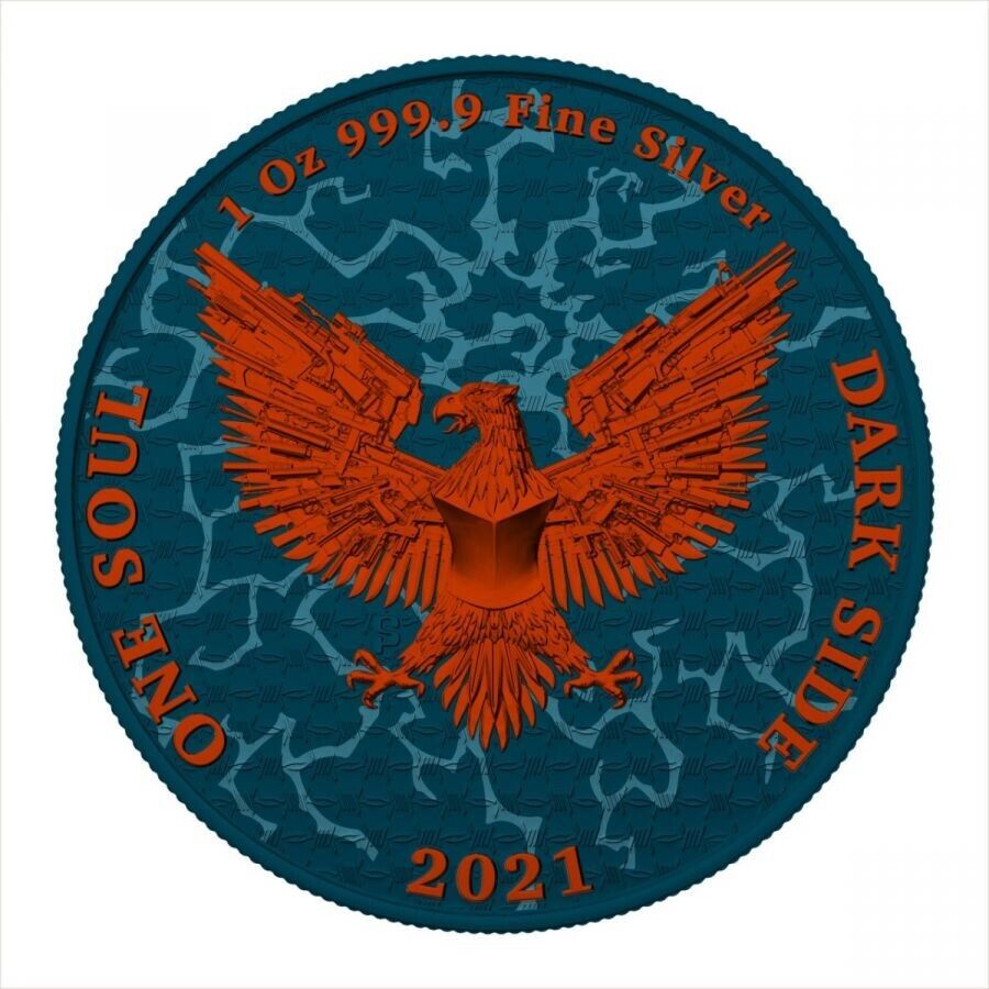 1 Oz Silver Coin 2021 Liberator Skull One Soul Superheroes - Thor-classypw.com-2