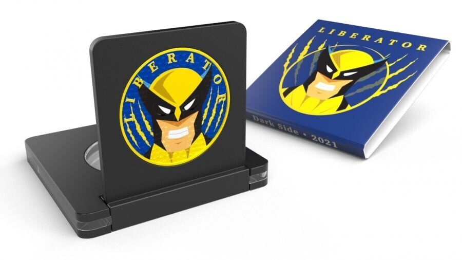 1 Oz Silver Coin 2021 Liberator Skull One Soul Superheroes - X-men Wolverine-classypw.com-3