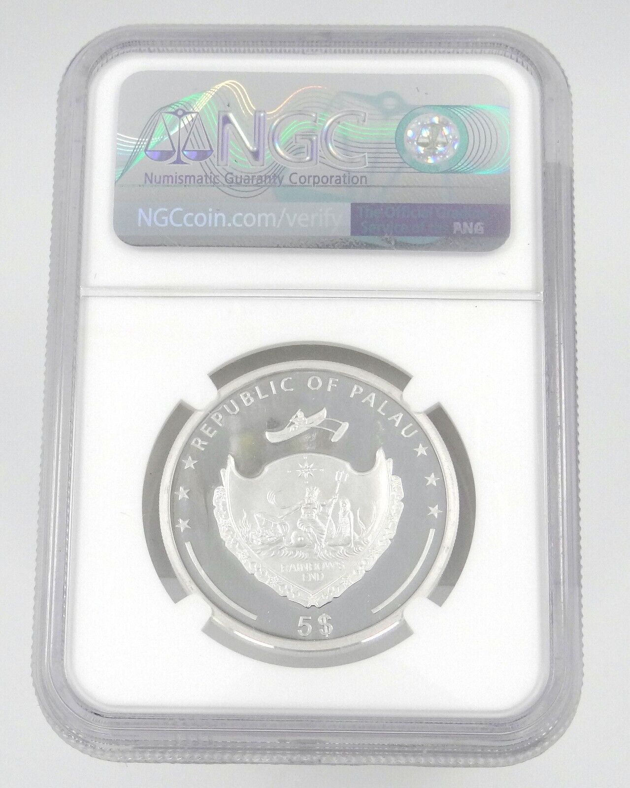 1 Oz Silver Coin 2021 Palau $5 Lady Luck Lady Bug High Relief PR 70 Ultra Cameo-classypw.com-1