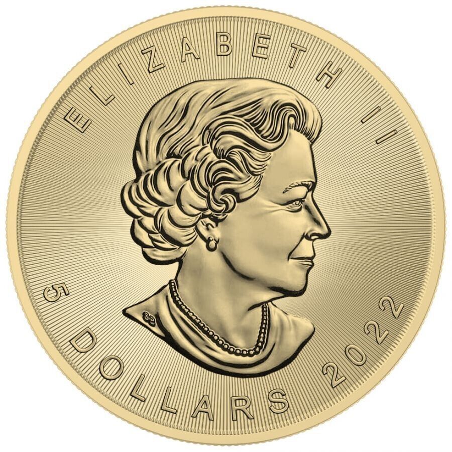 1 Oz Silver Coin 2022 $5 Canada Maple Leaf Murano Glass Series - Grasshopper-classypw.com-6
