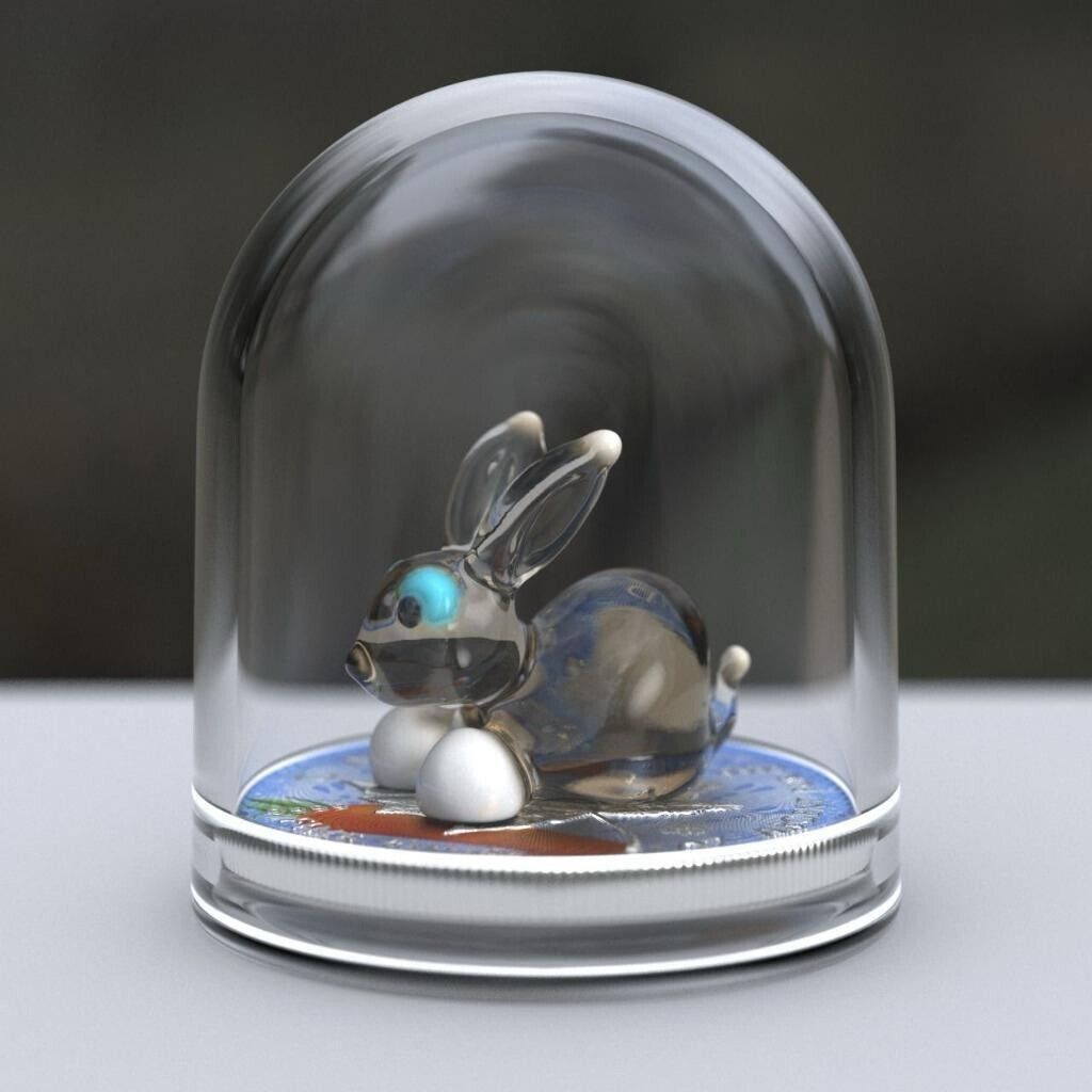 1 Oz Silver Coin 2022 $5 Canada Maple Leaf Murano Glass Series - Rabbit-classypw.com-4