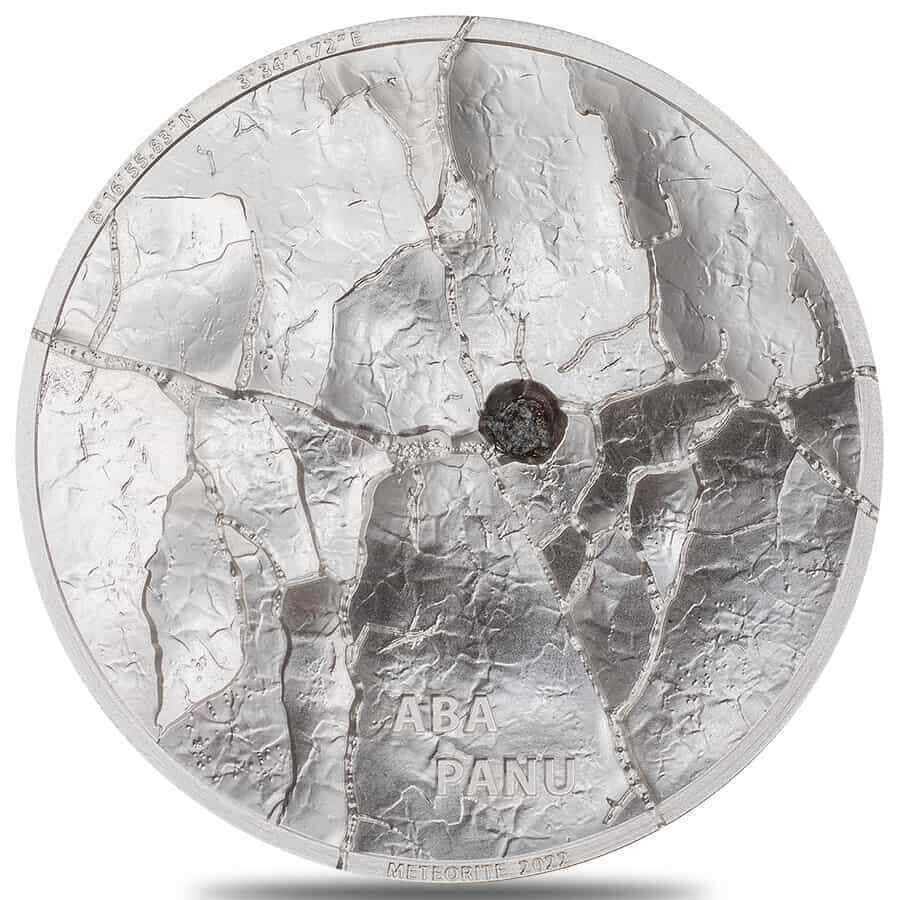 1 Oz Silver Coin 2022 $5 Cook Islands Aba Panu Meteorite Impacts Box &amp; COA-classypw.com-1