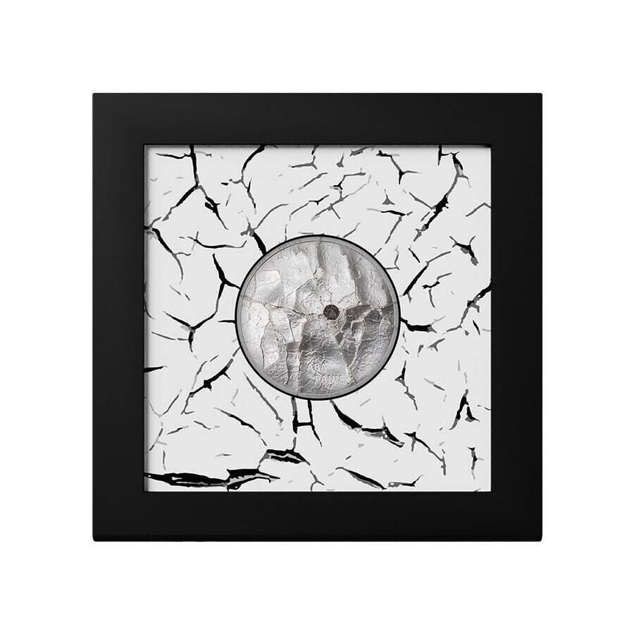 1 Oz Silver Coin 2022 $5 Cook Islands Aba Panu Meteorite Impacts Box &amp; COA-classypw.com-4