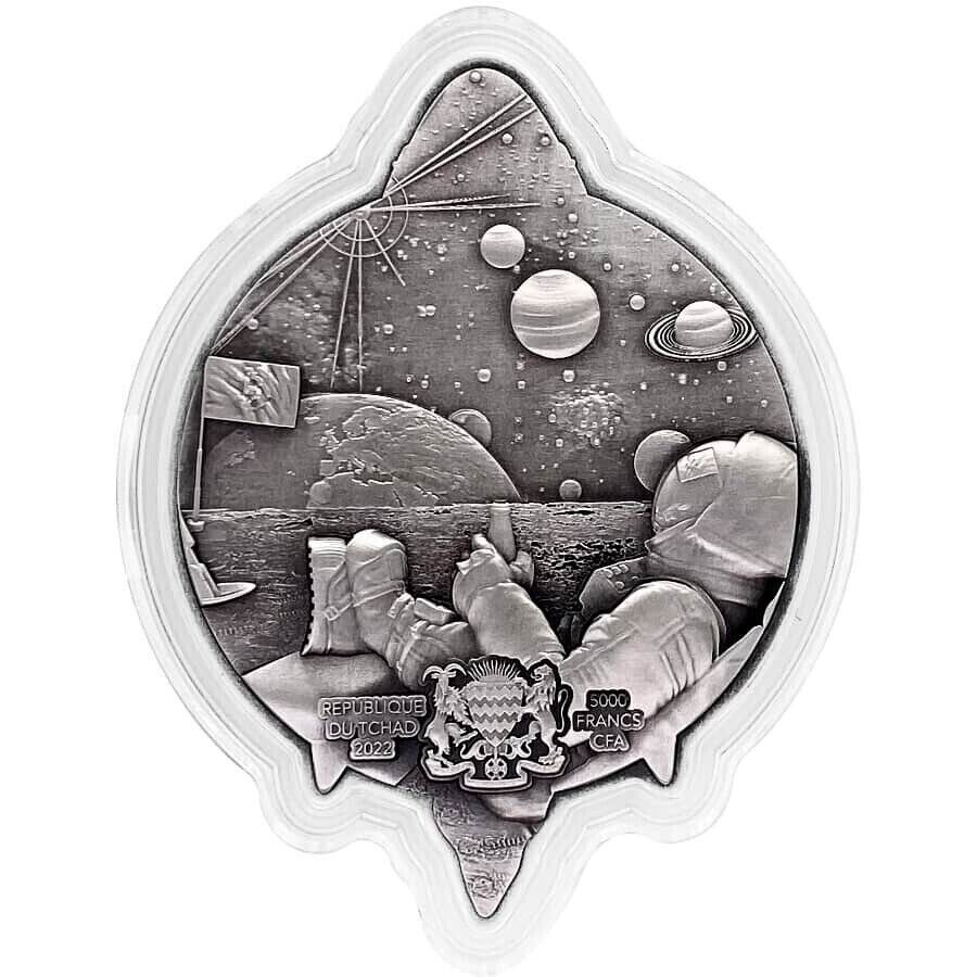 1 Oz Silver Coin 2022 Chad 5000 CFA Bitcoin Rocket Shaped Antiqued High Relief-classypw.com-5