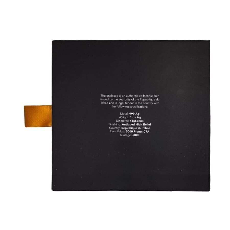 1 Oz Silver Coin 2022 Chad 5000 CFA Bitcoin Rocket Shaped Antiqued High Relief-classypw.com-8