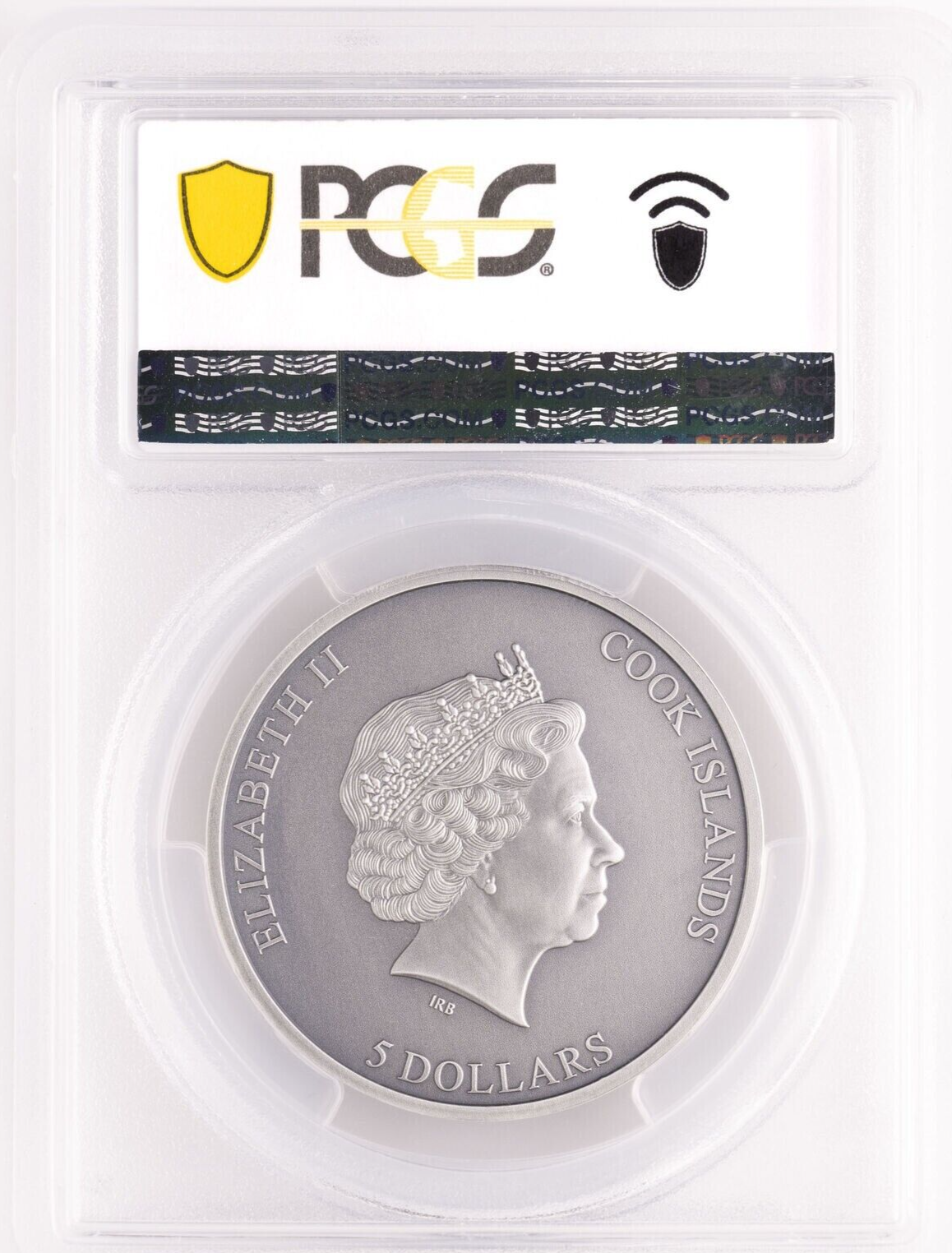 1 Oz Silver Coin 2022 Cook Islands $5 Secret Heart Antique High Relief PCGS MS70-classypw.com-2
