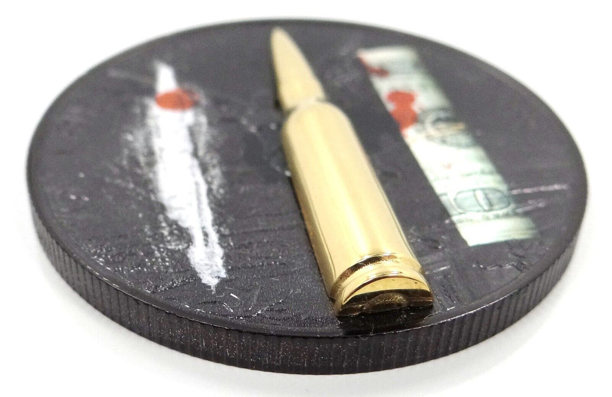 1 Oz Silver Coin 2022 Mexico Libertad Narcos 3D Gilded Bullet Insert Money Power-classypw.com-6