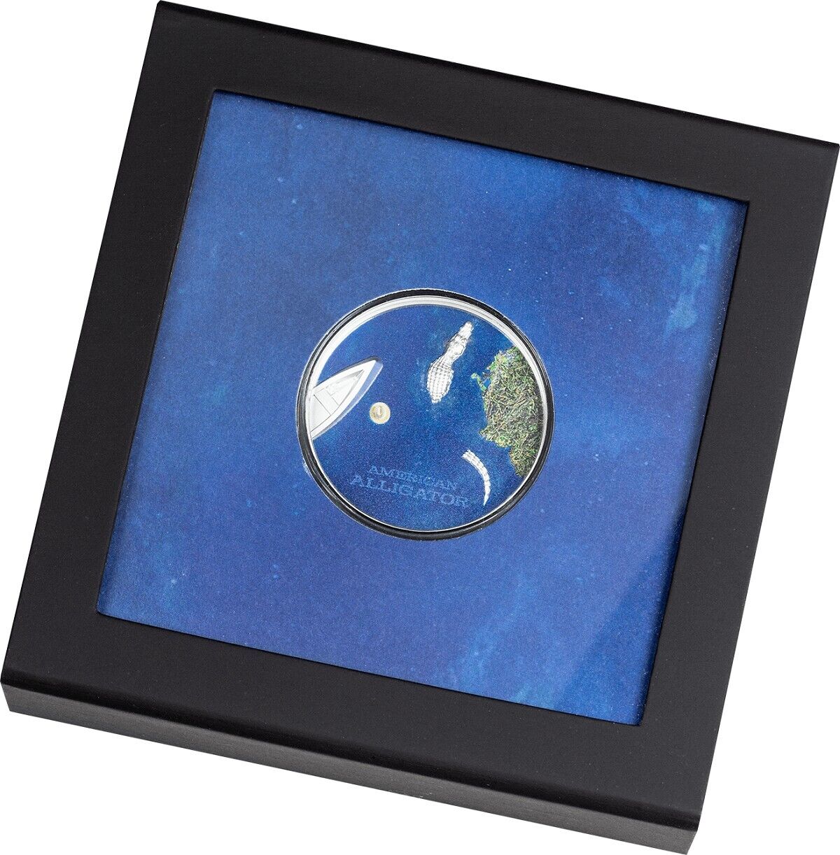 1 Oz Silver Coin 2022 Palau $5 Color Proof American Alligator Ultra High Relief-classypw.com-5