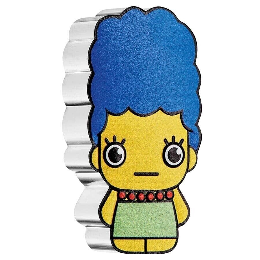 1 Oz Silver Coin 2022 Tuvalu $1 The Simpsons Mini Shaped Coin - Marge Simpson-classypw.com-3