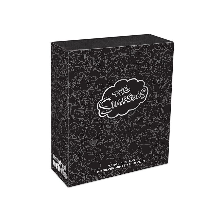 1 Oz Silver Coin 2022 Tuvalu $1 The Simpsons Mini Shaped Coin - Marge Simpson-classypw.com-6