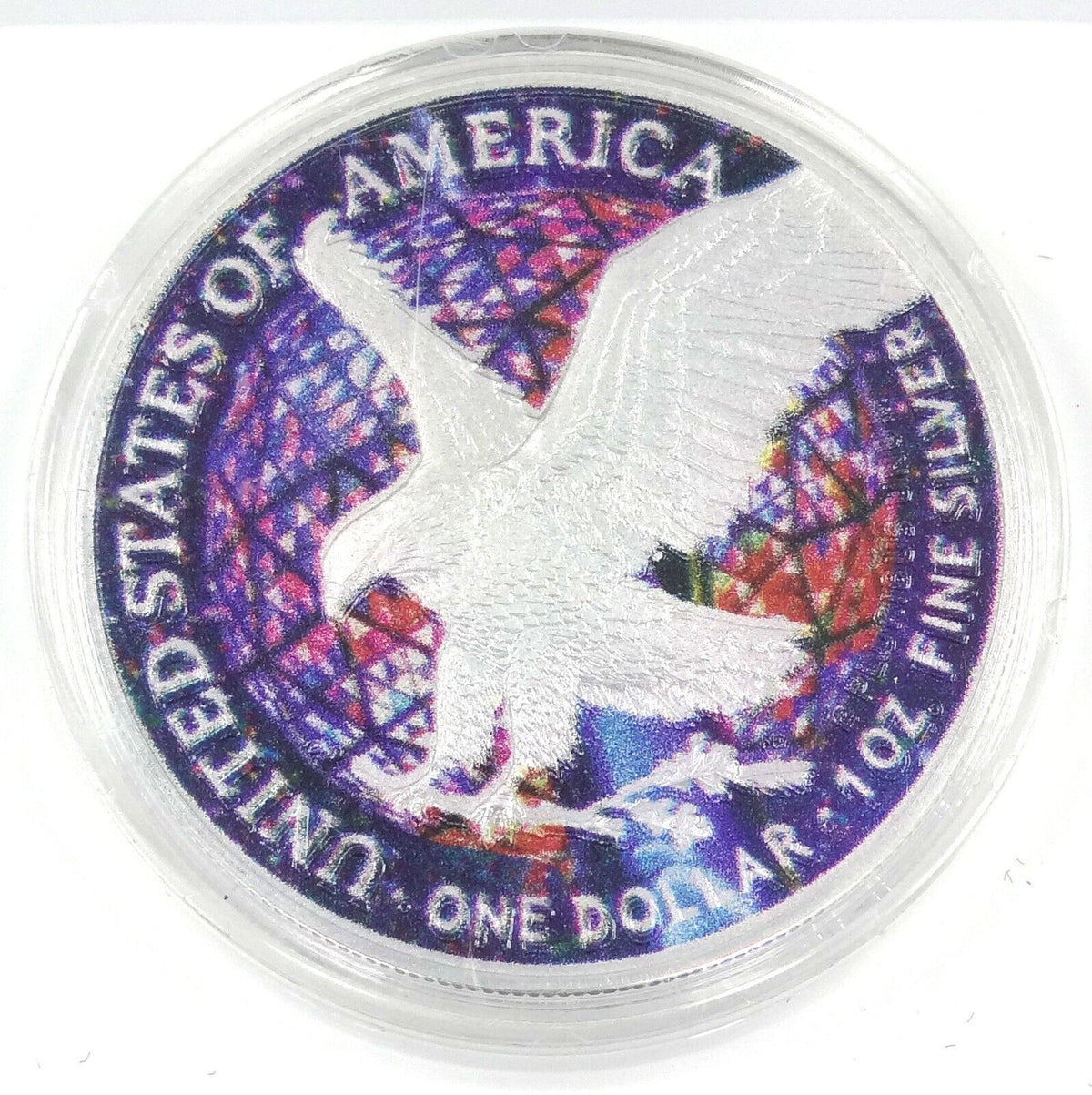 1 Oz Silver Coin 2023 American Eagle $1 New Years Eve Times Square in Capsule-classypw.com-2
