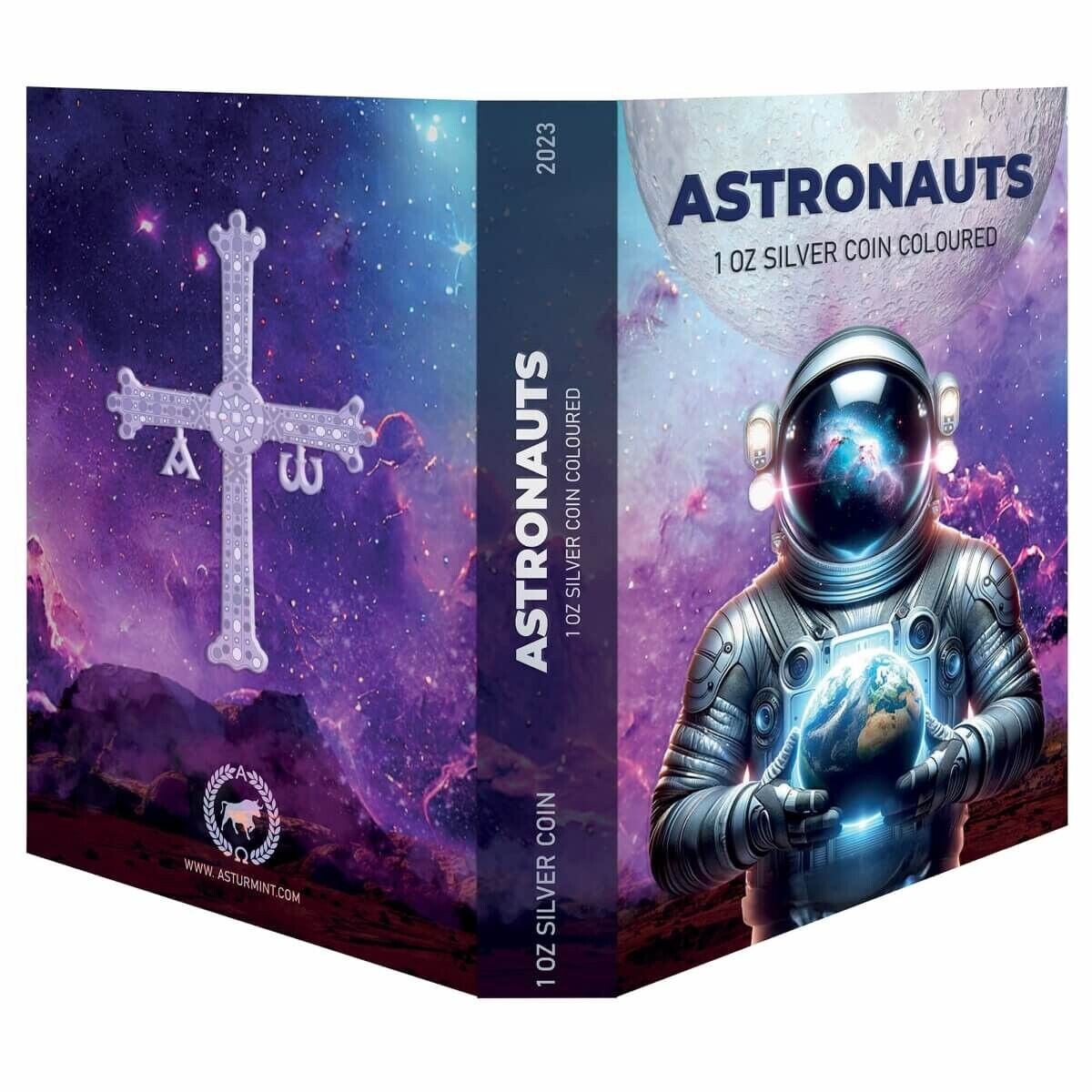 1 Oz Silver Coin 2023 Canada $5 Maple Leaf Astronauts Ennobled LE of 500