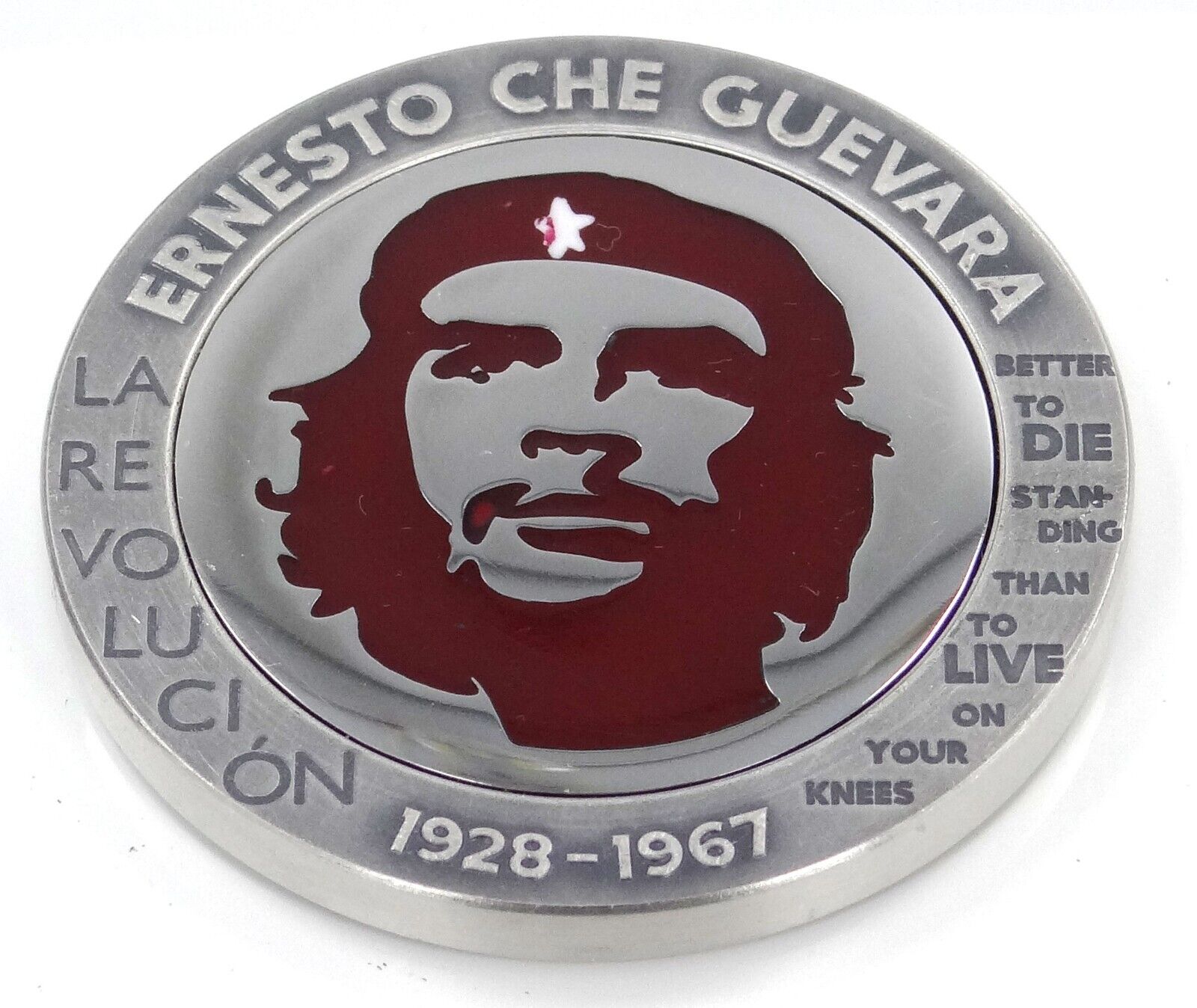 1 Oz Silver Coin 2023 Congo Ernesto Che Guevara Bernit / Steel Handmade V1-classypw.com-1