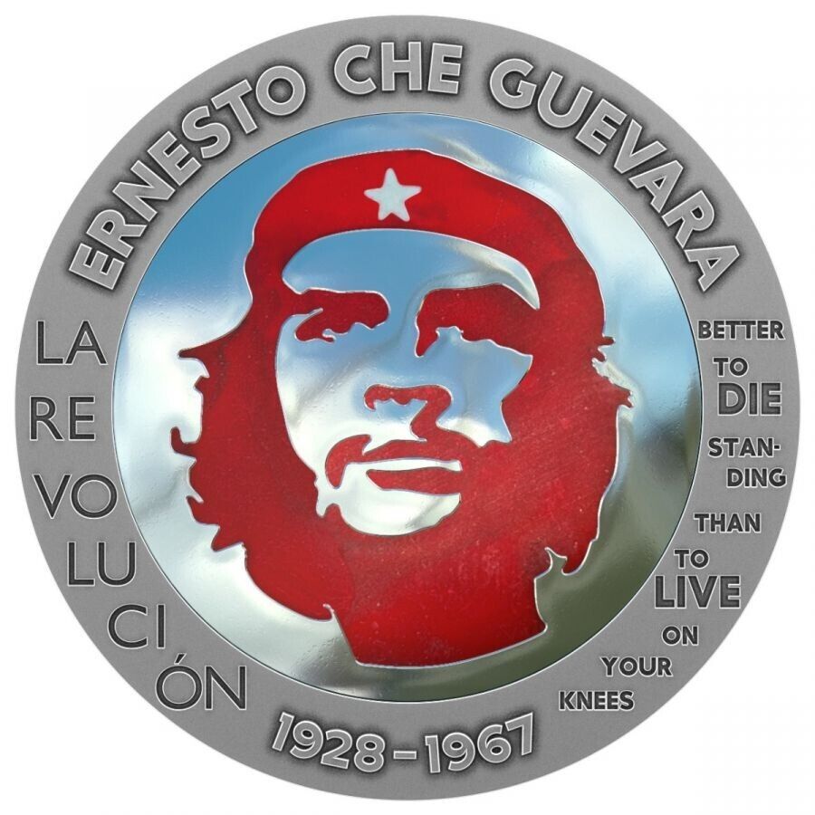 1 Oz Silver Coin 2023 Congo Ernesto Che Guevara Bernit / Steel Handmade V1-classypw.com-1