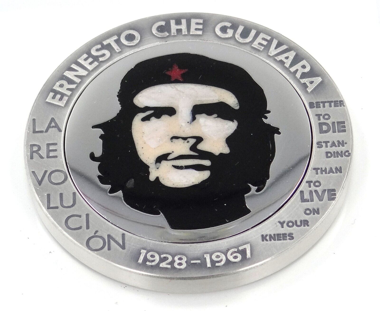 1 Oz Silver Coin 2023 Congo Ernesto Che Guevara Bernit / Steel Handmade V2-classypw.com-1