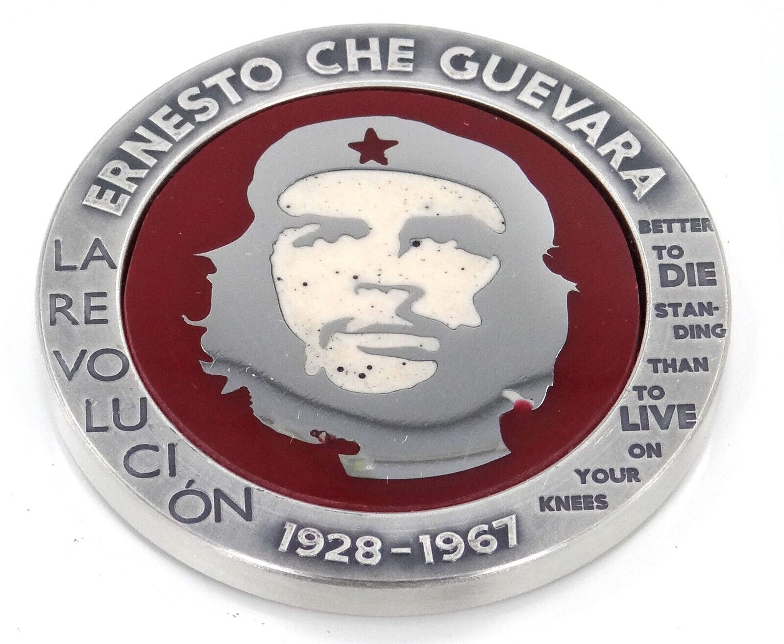 1 Oz Silver Coin 2023 Congo Ernesto Che Guevara Bernit / Steel Handmade V3-classypw.com-1