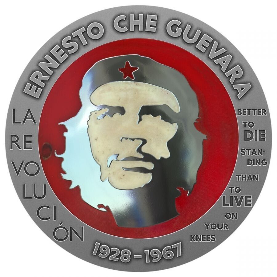 1 Oz Silver Coin 2023 Congo Ernesto Che Guevara Bernit / Steel Handmade V3-classypw.com-1