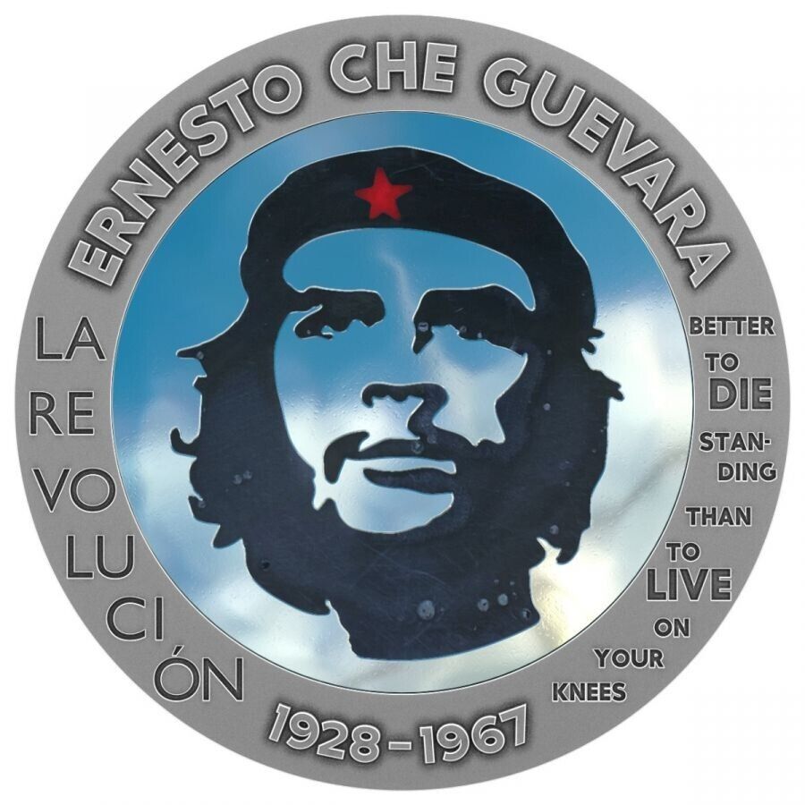 1 Oz Silver Coin 2023 Congo Ernesto Che Guevara Bernit / Steel Handmade V4-classypw.com-1