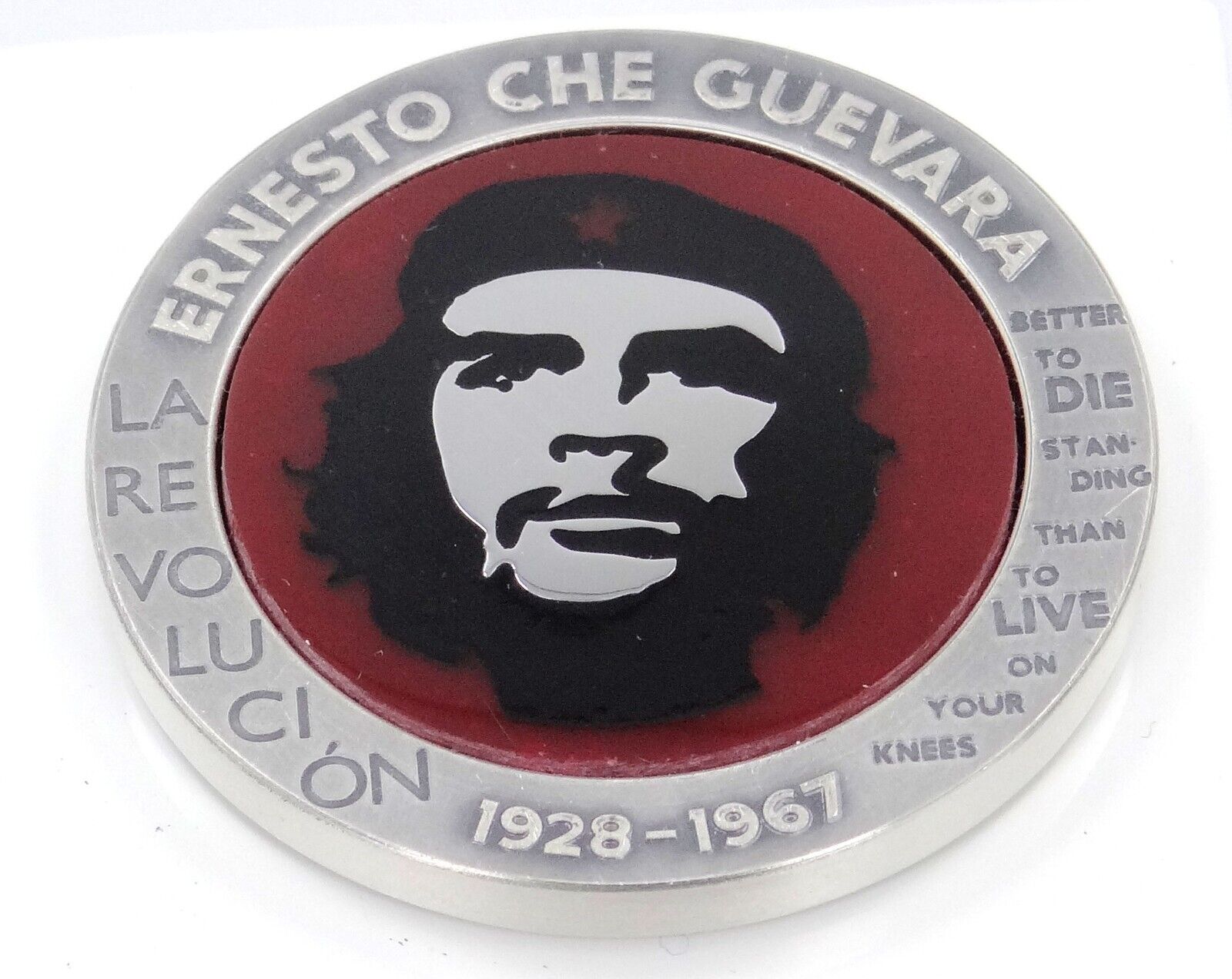 1 Oz Silver Coin 2023 Congo Ernesto Che Guevara Bernit / Steel Handmade V5-classypw.com-1