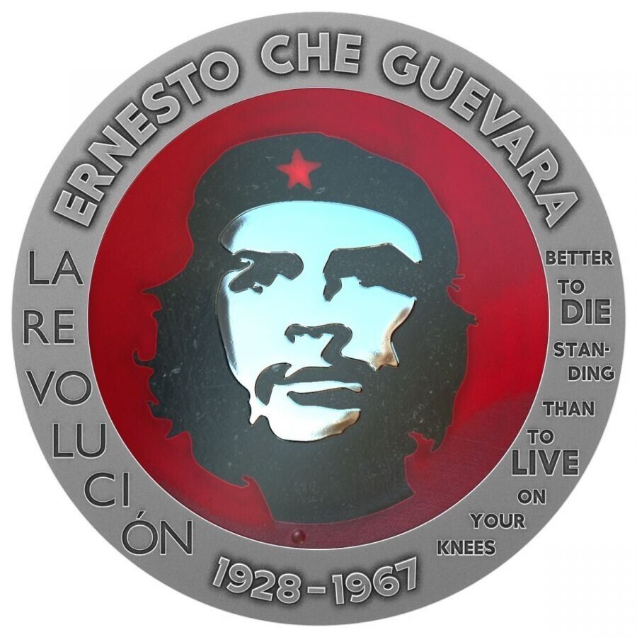 1 Oz Silver Coin 2023 Congo Ernesto Che Guevara Bernit / Steel Handmade V5-classypw.com-1