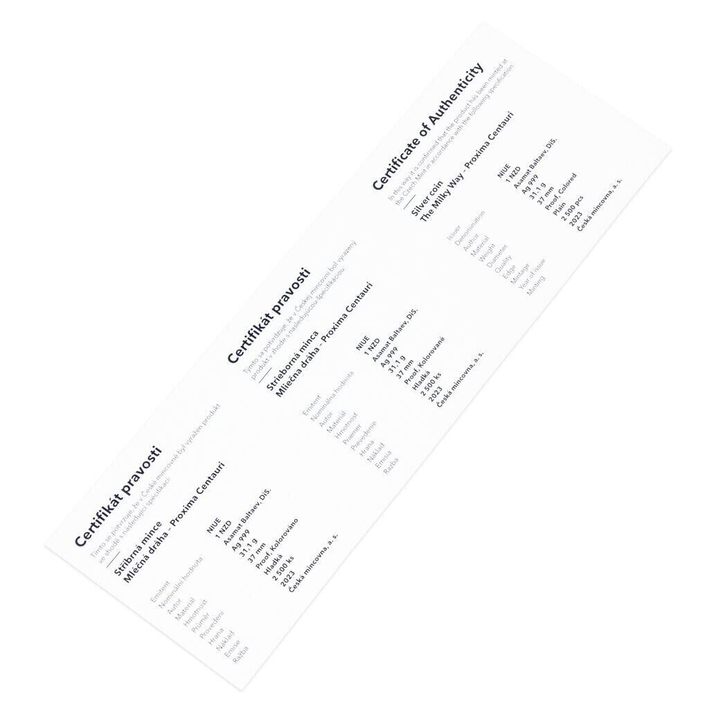 1 Oz Silver Coin 2023 Niue $1 Color Proof The Milky Way Proxima Centauri LE 2500-classypw.com-10