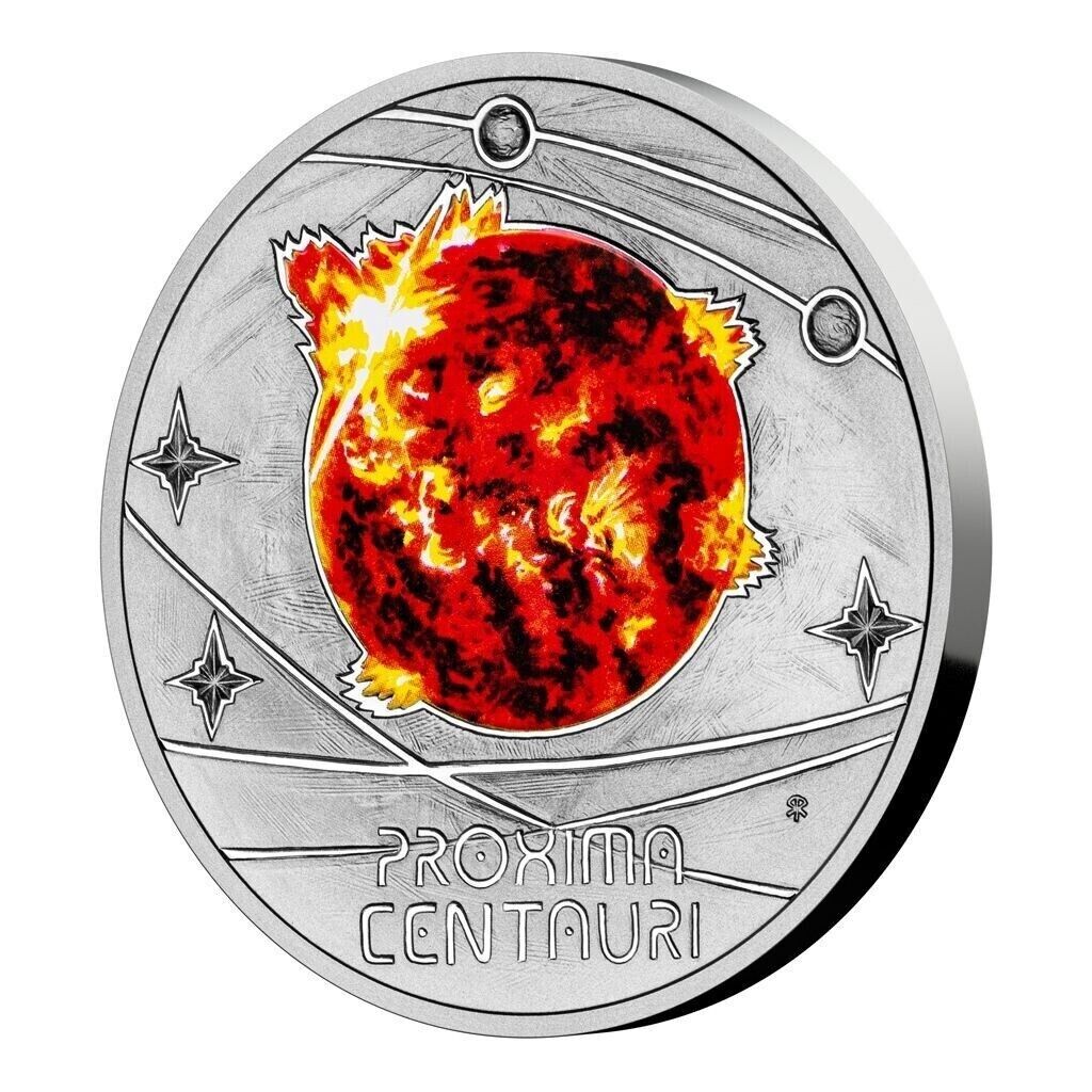1 Oz Silver Coin 2023 Niue $1 Color Proof The Milky Way Proxima Centauri LE 2500-classypw.com-2