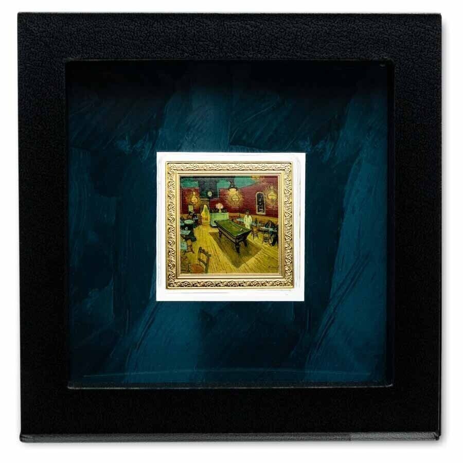 1 Oz Silver Coin 2023 Niue $1 Color Proof Vincent Van Gogh The Night Cafe