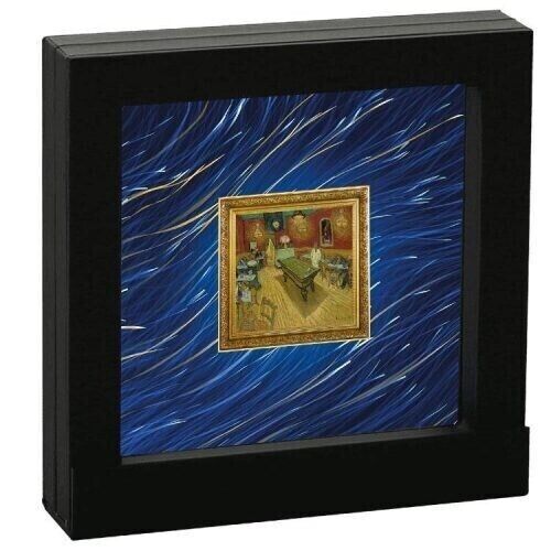 1 Oz Silver Coin 2023 Niue $1 Color Proof Vincent Van Gogh The Night Cafe