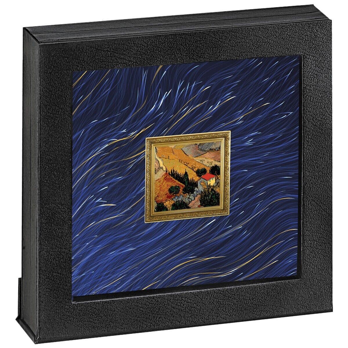 1 Oz Silver Coin 2023 Niue $1 Color Proof Vincent Van Gogh Valley with Ploughman-classypw.com-3