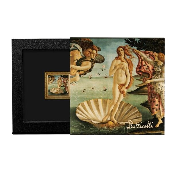 1 Oz Silver Coin 2023 Niue $1 Treasures of the World - The Birth of Venus 999pcs-classypw.com-3