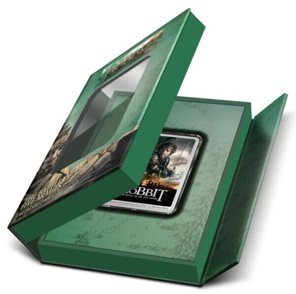 1 Oz Silver Coin 2023 Niue $2 The Hobbit Battle of the Five Armies Silver Poster