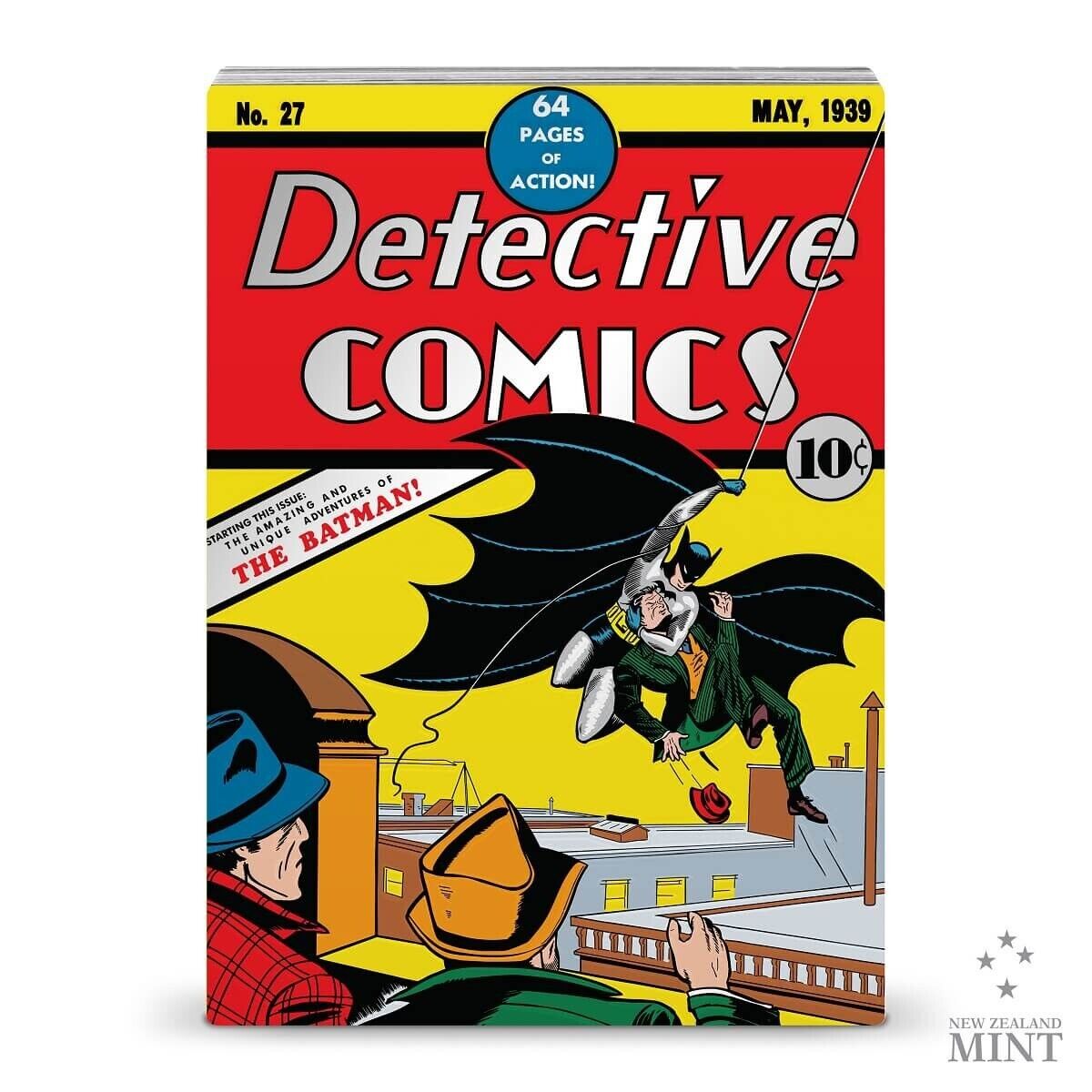 1 Oz Silver Coin 2023 Niue DC Comix Detective Comics #27 Batman Colorized Proof