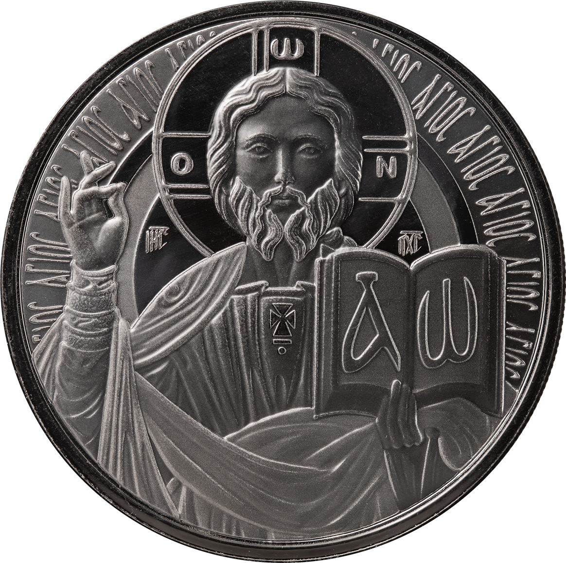 1 Oz Silver Coin 2023 Samoa 2 Tala Black Rhodium Proof - Jesus The Teacher-classypw.com-1