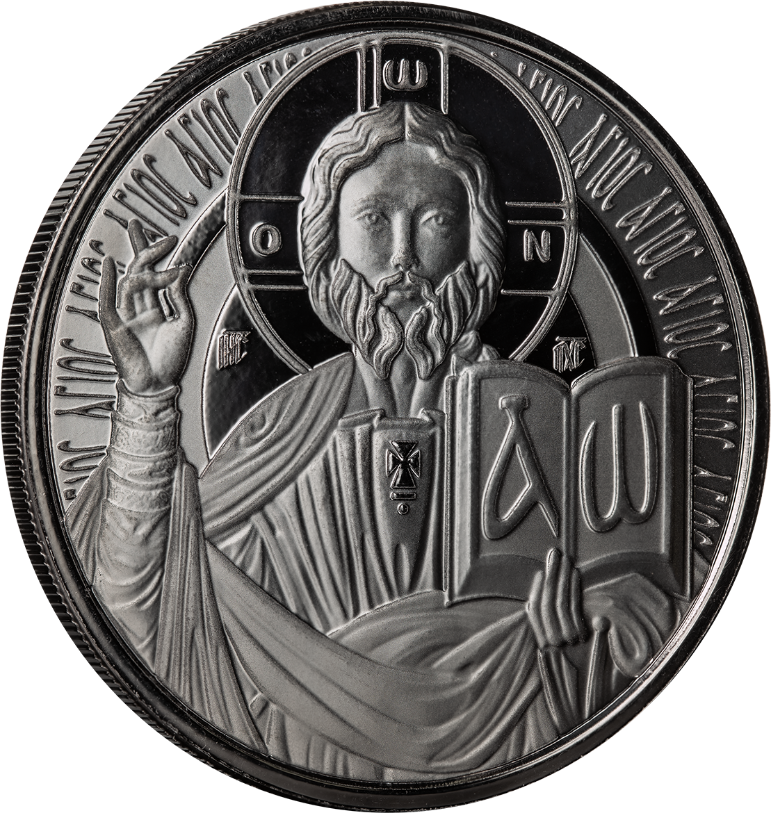 1 Oz Silver Coin 2023 Samoa 2 Tala Black Rhodium Proof - Jesus The Teacher-classypw.com-2