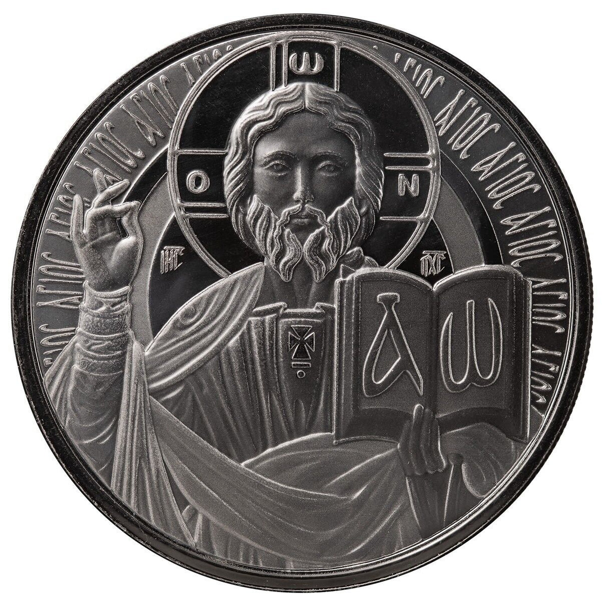 1 Oz Silver Coin 2023 Samoa 2 Tala Black Rhodium Proof - Jesus The Teacher-classypw.com-3