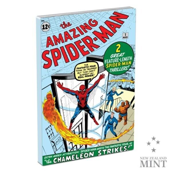 1 Oz Silver Coin 2024 Niue $2 Marvel Comics Comix Amazing Spider-Man #1 Proof