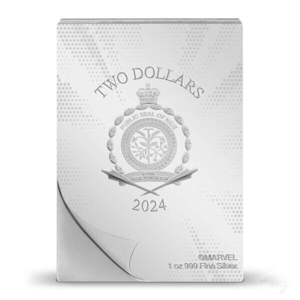 1 Oz Silver Coin 2024 Niue Marvel Comix The Incredible Hulk #181 Silver Proof