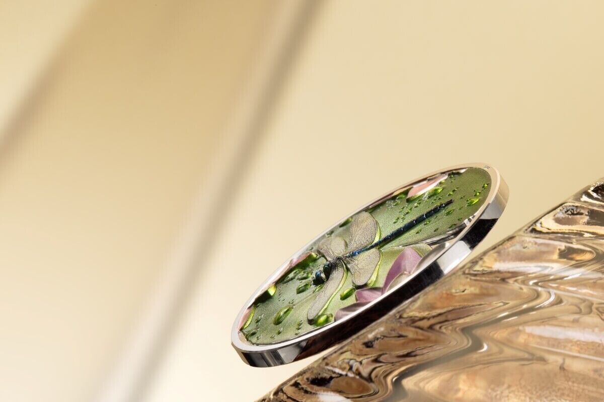 1 Oz Silver Coin 2024 Palau $5 Color Proof Lily Pad Dragonfly Ultra High Relief-classypw.com-3