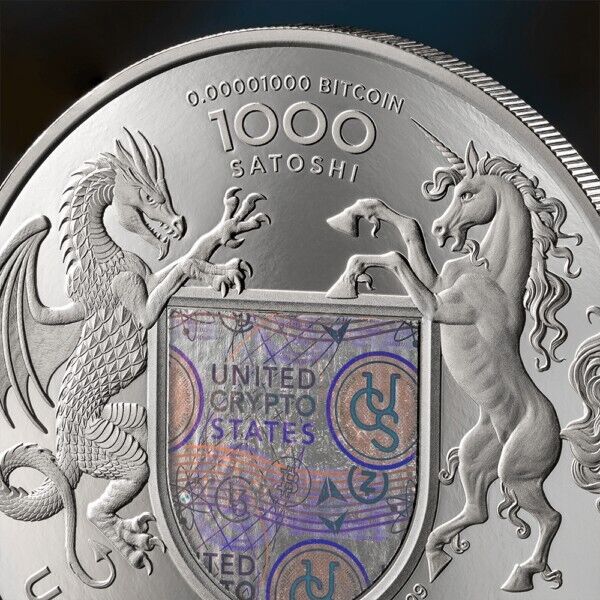 1 Oz Silver Coin 2024 United Crypto States 1000 Satoshi Liberty of Ukraine-classypw.com-6