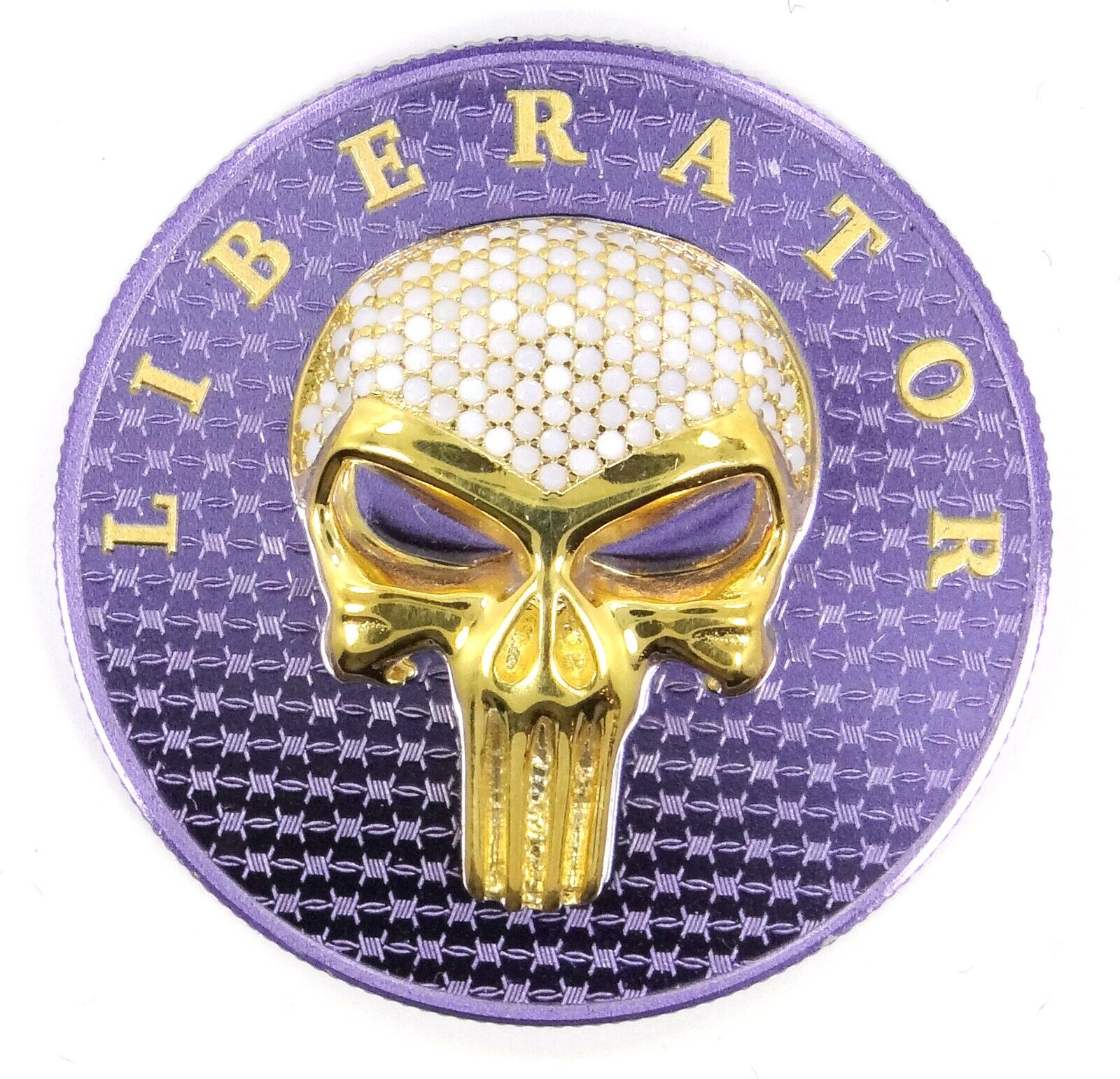 1 Oz Silver Coin Dark Side 2021 THE LIBERATOR Skull Gold