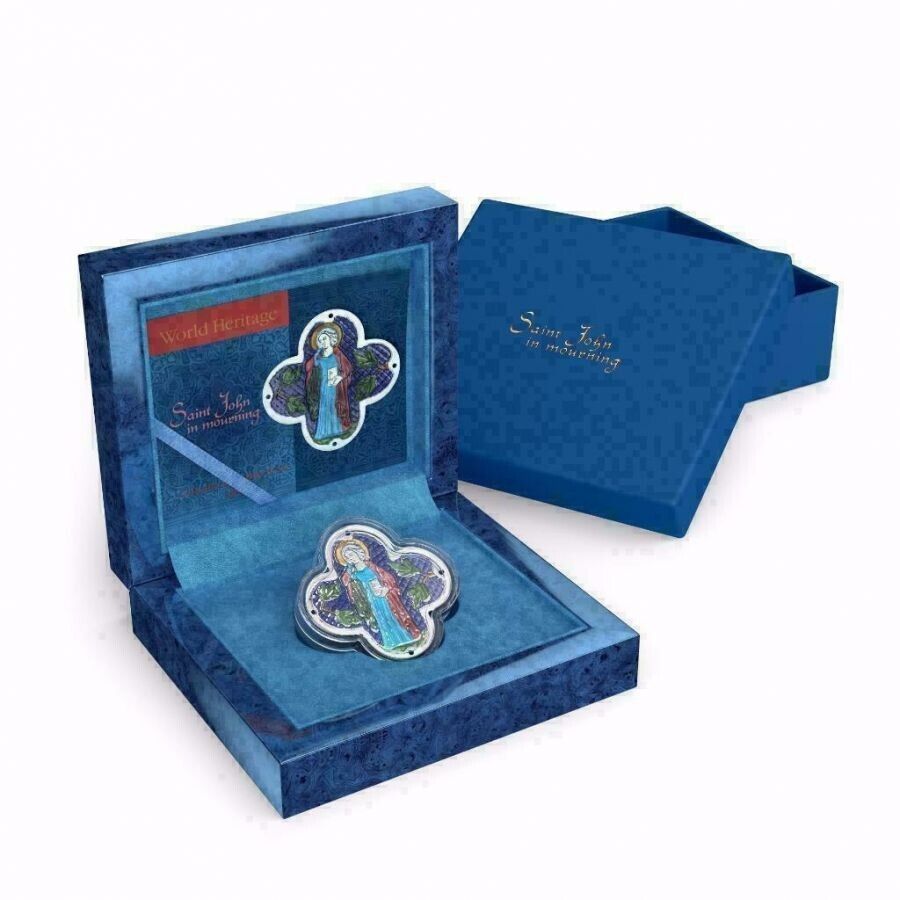 1 oz Silver Coin 2014 $2 World Heritage - Saint John in Mourning Cross PAMP 999-classypw.com-7