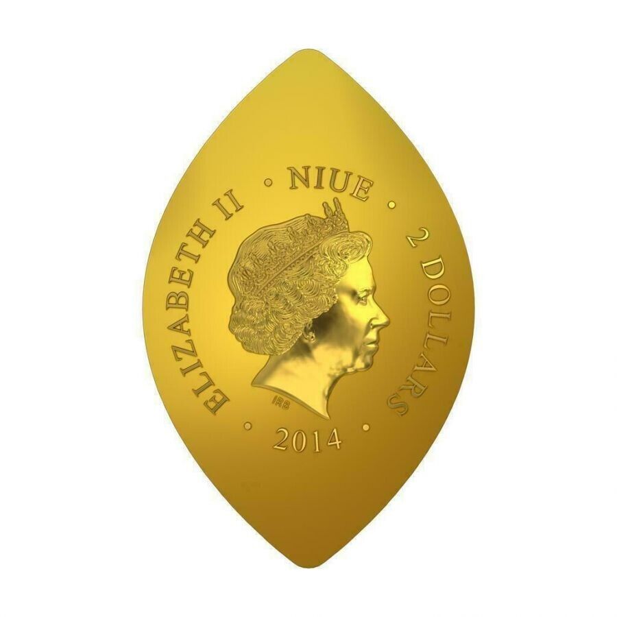 1 oz Silver Coin 2014 $2 World Heritage - Saint Peter in Glory Gilded PAMP 999