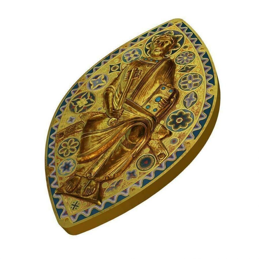 1 oz Silver Coin 2014 $2 World Heritage - Saint Peter in Glory Gilded PAMP 999-classypw.com-4