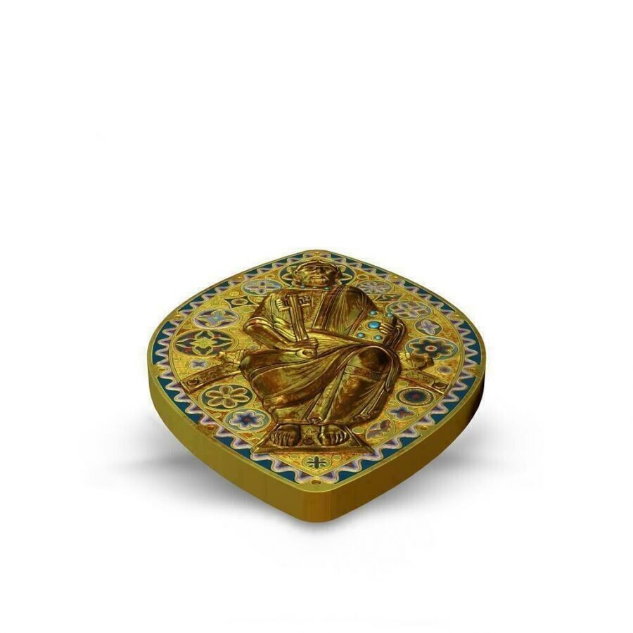 1 oz Silver Coin 2014 $2 World Heritage - Saint Peter in Glory Gilded PAMP 999-classypw.com-5