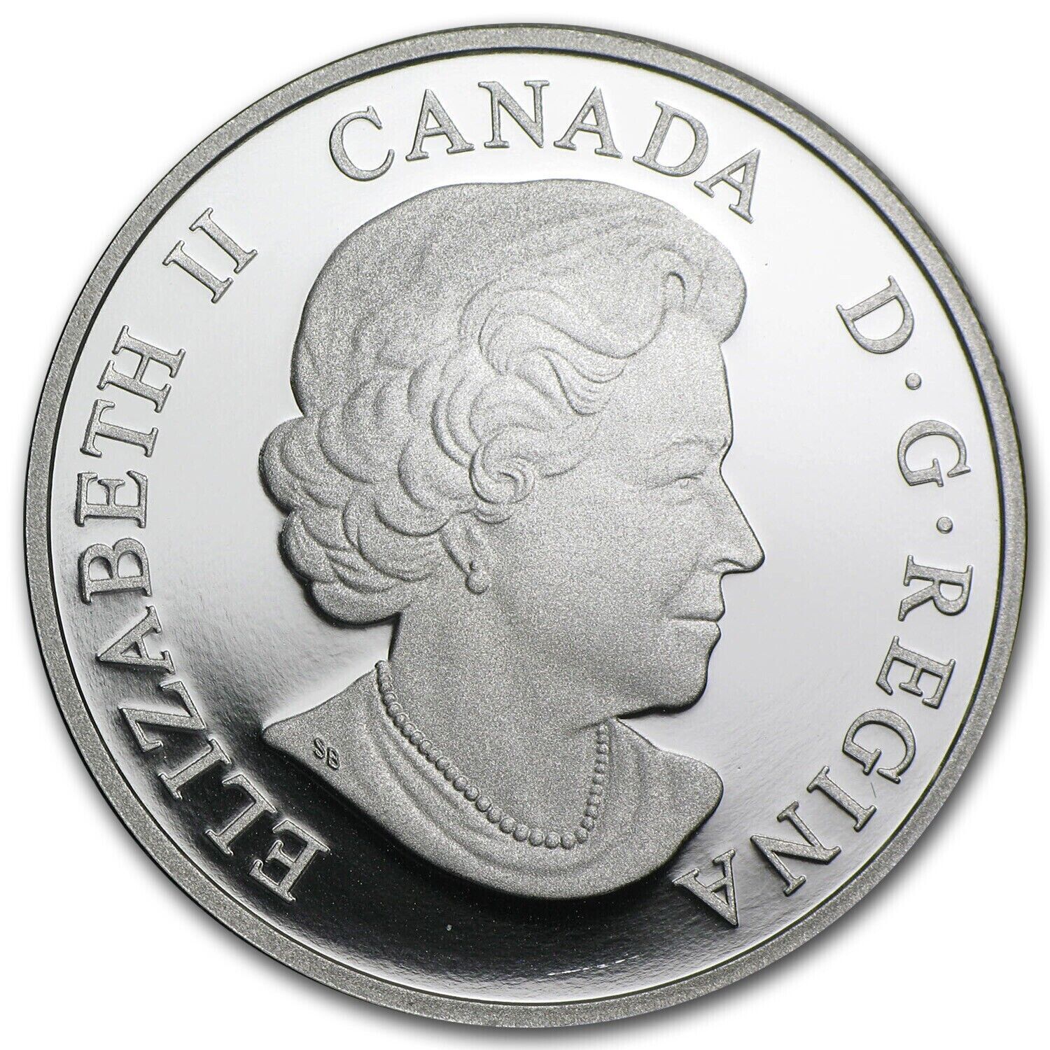 1 oz Silver Coin 2014 Canada $20 Color Proof RCM The Great Lakes: Lake Erie-classypw.com-2